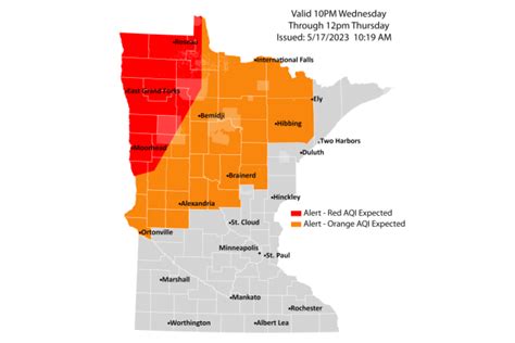 Air Quality Alert Issued For Parts Of Northern And Central Minnesota