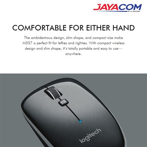 LOGITECH M557 BLUETOOTH MOUSE DARK GREY