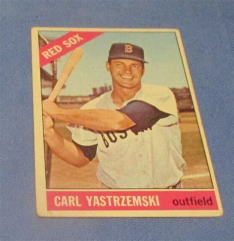 Topps Carl Yastrzemski Baseball Card Boston Red Sox Hof Vg