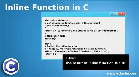 Inline Function In C How To Implement Inline Function In C With Examples