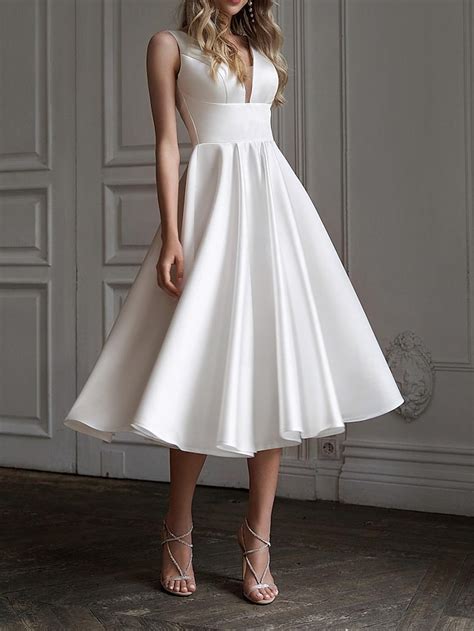 TS A Line Cocktail Dresses Elegant Dress Wedding Wedding Guest Tea