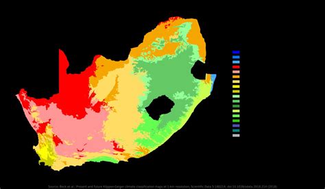 Climate map of South Africa | Scrolller