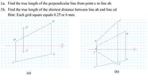 [solved] A Find The True Length Of The Perpendicular Line