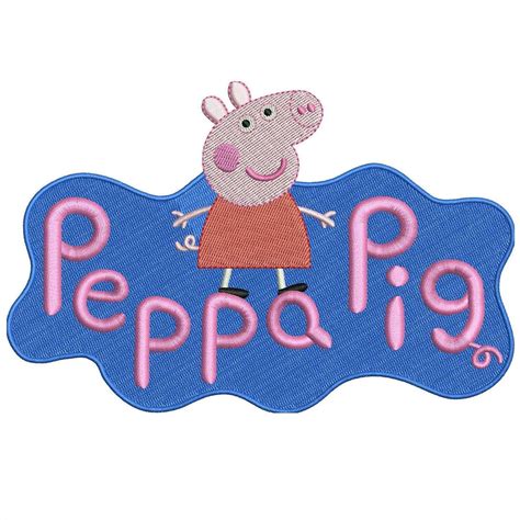 Peppa Pig Embroidery Design File Pes Dst Emb Etsy