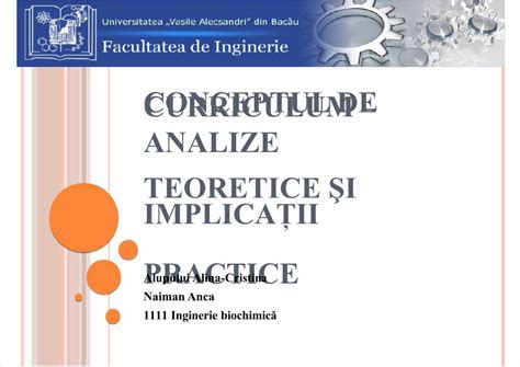 Pdf Conceptul De Curriculum Analize Teoretice I Implica Ii