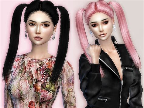 Woman Hair Long Hairstyle Fashion The Sims P Sims Clove Share