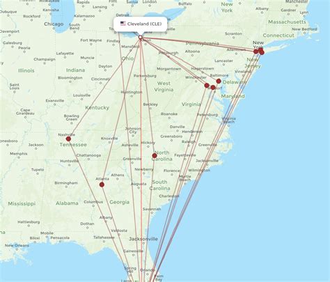 All Flight Routes From Cleveland To Fort Myers Cle To Rsw Flight Routes