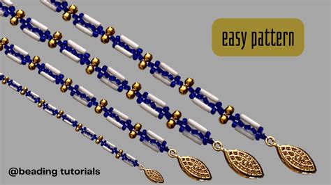 Bracelet Making With Bugle Beads And Seed Beads Easy Pattern Beading