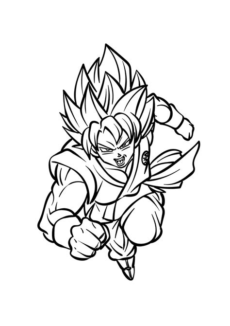 Coloriages San Goku Imprimer