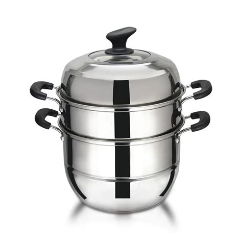 Hot Stainess Steel Food Steamer Pot Chinese Bun Steamer Dumpling Steamer Buy Stainess Steel