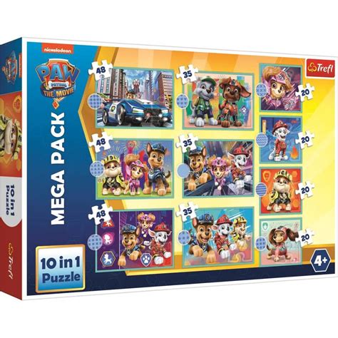 Trefl 10 In 1 Paw Patrol Puzzel Honden Op Patrouille 3 X 48 3 X 35