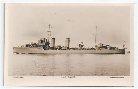 Royal Navy C D Class Destroyer Postcards