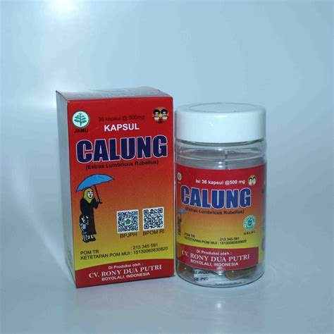 Jual Obat Tipes Kapsul Calung Isi 36 Kapsul Kapsul Ekstrak Cacing