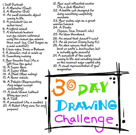 30 Day Drawing Challenge By G Townsend Deviantart On DeviantART