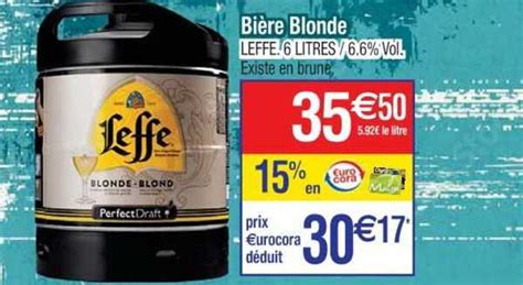 Promo Bi Re Blonde Leffe Litres Chez Cora Icatalogue Fr