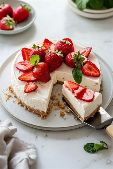 Tarta De Fresas Con Nata Y Queso Philadelphia