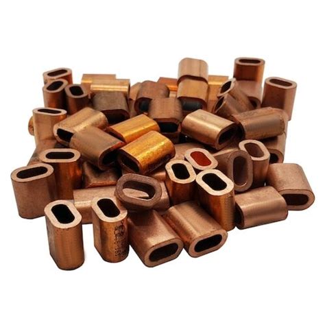 15mm Copper Wire Rope Ferrule Trade Pack X 100 Gs Products