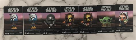 Star Wars Hot Toys Cosbi Cosbaby Series 3 Mandalorian Bo Katan The Armorer Grogu In Satchel