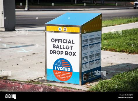 Official Ballot Drop Box The Boxes Are Placed Through Out La County