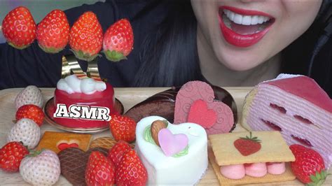 Asmr Mousse Cake Dessert Platter Eating Sounds No Talking Sas Asmr Youtube