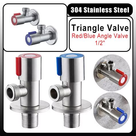 TRIANGLE VALVE HOT COLD Angle Valve Toilet Copper Valves For Kitchen Sink Tap EUR PicClick FR