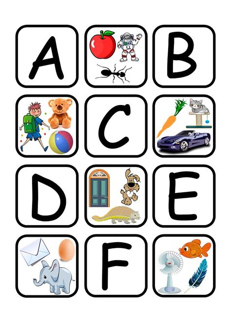 Alphabet Memory Game Printable