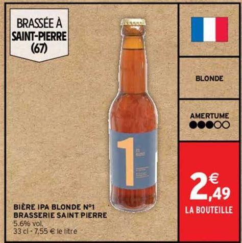 Promo Bi Re Ipa Blonde N Brasserie Saint Pierre Vol Chez Intermarch Icatalogue Fr