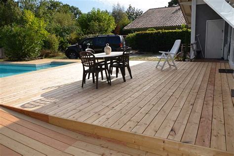 Terrasse En Bois De Mélèze De Sibérie Nature Bois Concept