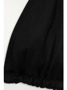 GOOD AMERICAN Tiny Ties Stretch Satin Triangle Bikini Top NET A PORTER