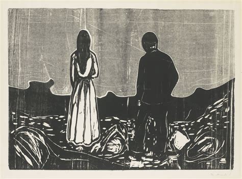 Munch Edvard Two Human Beings The L Prints Edvard Munch Prints
