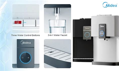 NEW VERSION 2024 MIDEA Mild Alkaline Hot Warm Cold Tabletop Water Dispenser 2037T