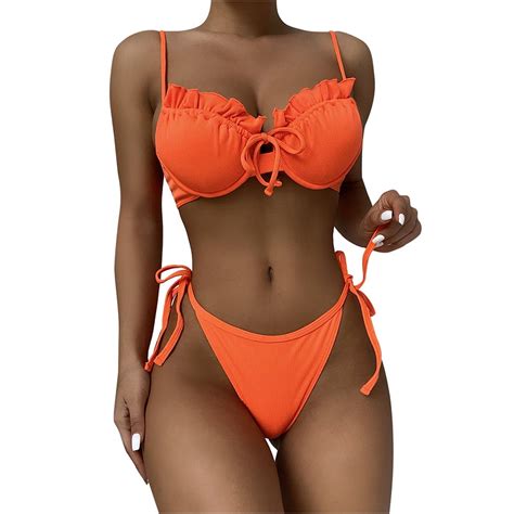 Ruziyoog Lingerie For Women Sexy Bikini Women Bandage Steel Bracket