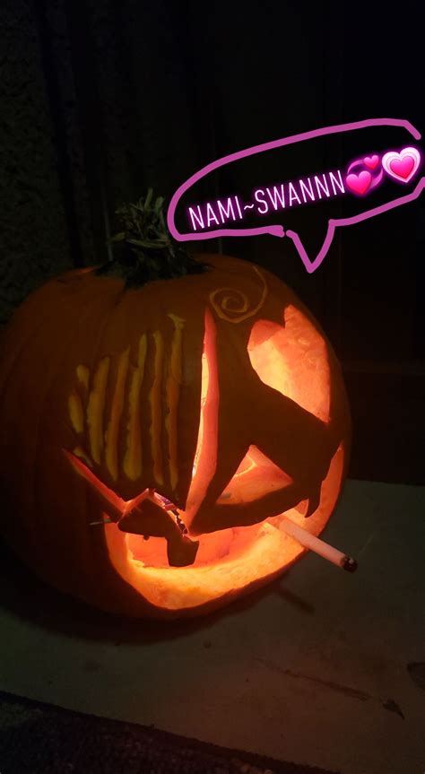 Made a Sanji Jack-o-lantern this year! : r/OnePiece