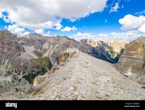 Dolomiti Italy A View Of Dolomites Mountain Range UNESCO Site