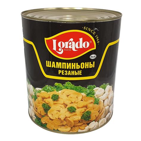 Шампиньоны резаные "Lorado" в большой банке, 3100 мл - купить с ...