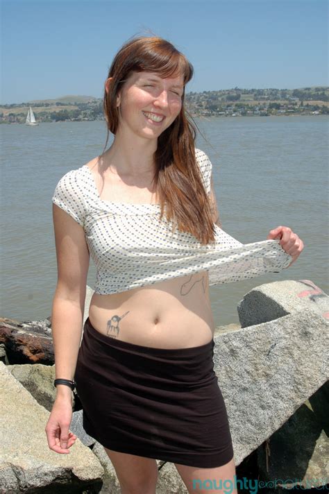 Smiley Cutie Natalie Strips On The Beach And Sunbathes Her Body Furry Pussy CoedCherry