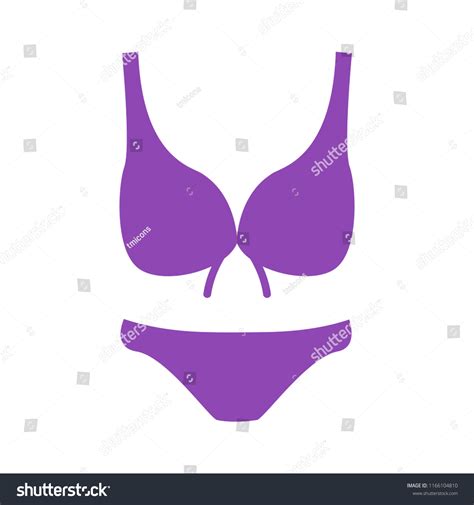 Vector Woman Bikini Illustration Isolated Lingerie Stock Vector Royalty Free
