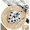 CHARDIN HOME Round Woven Jute Braided Set Of 4 PLACEMATS 15 Inch