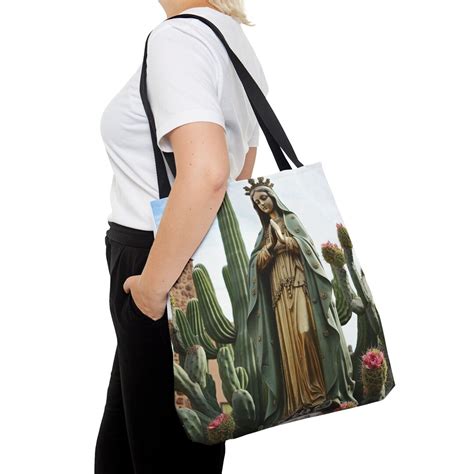 Our Lady Of Guadalupe Tote Bag Catholic Faith Inspired Carry All Purse