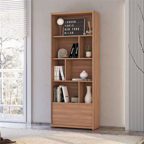 Estante Para Livros Com Porta - Estante para Livros 1 Porta Montreal | Shopee Brasil