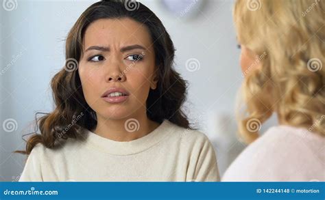 Beautiful Female Friends Arguing Conflict Between Women