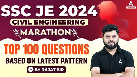 Ssc Je Civil Engineering Marathon 2024 Civil Engineering 100 Most