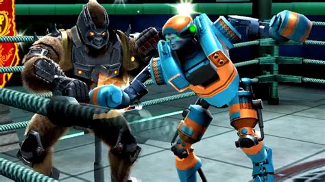 Real Steel Wrb Brutus Vs Axelrod Cosmobot Touchdown Nitro Youtube