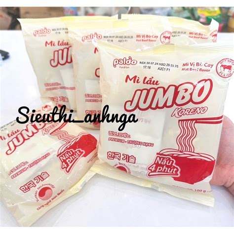 Jumbo KORENO Hot Pot Noodles Korean Spicy Beef Flavor Large And Chewy G Super Delicious