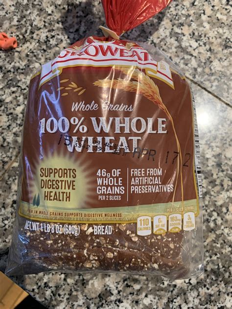 Oroweat Whole Wheat Bread Nutrition Facts at Zac Ayers blog