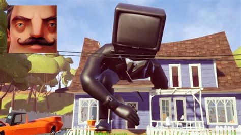 Hello Neighbor My New Neighbor Skibidi Toilet Big TV Man Act 2 Hole