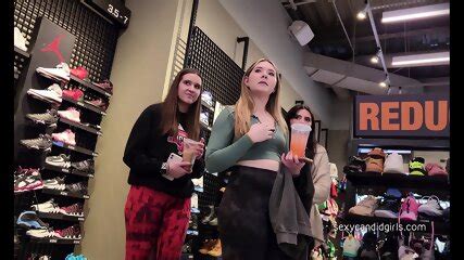 College Babe In Leggings