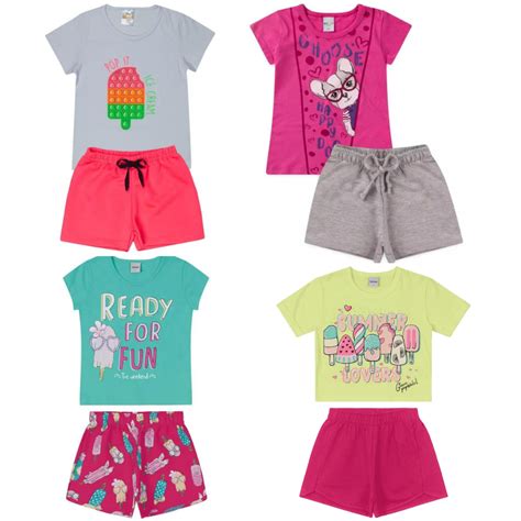 Roupa Infantil Onde Comprar - Kit 6 Peças de Roupas Infantil Menina -Kit com 3 Conjuntos SORTIDOS ...