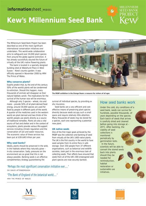 Kew's Millennium Seed Bank - Royal Botanic Gardens, Kew