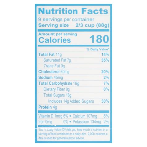 Alden S Organic Ice Cream French Vanilla Nutrition Facts